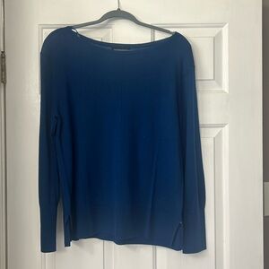 Banana Republic cobalt blue boatneck sweater. 100% merino wool.